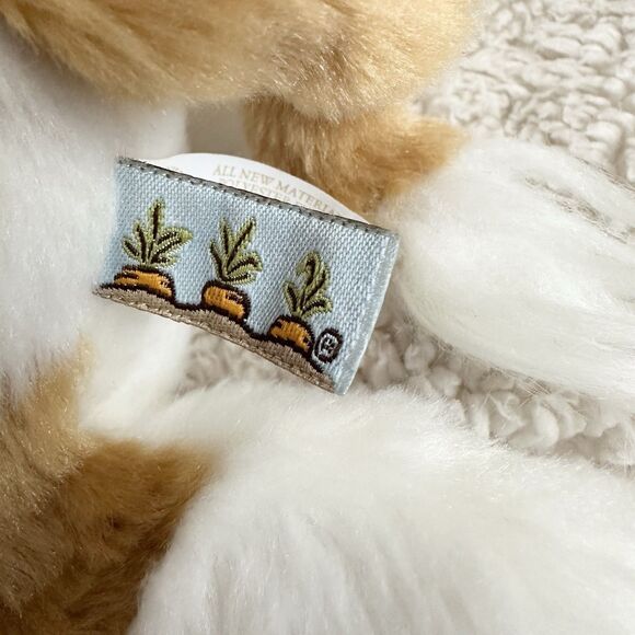 Bunnies By The Bay Cow Calf Plush 12” Stuffed Animal Toy White Brown Floppy - Picture 4 of 6